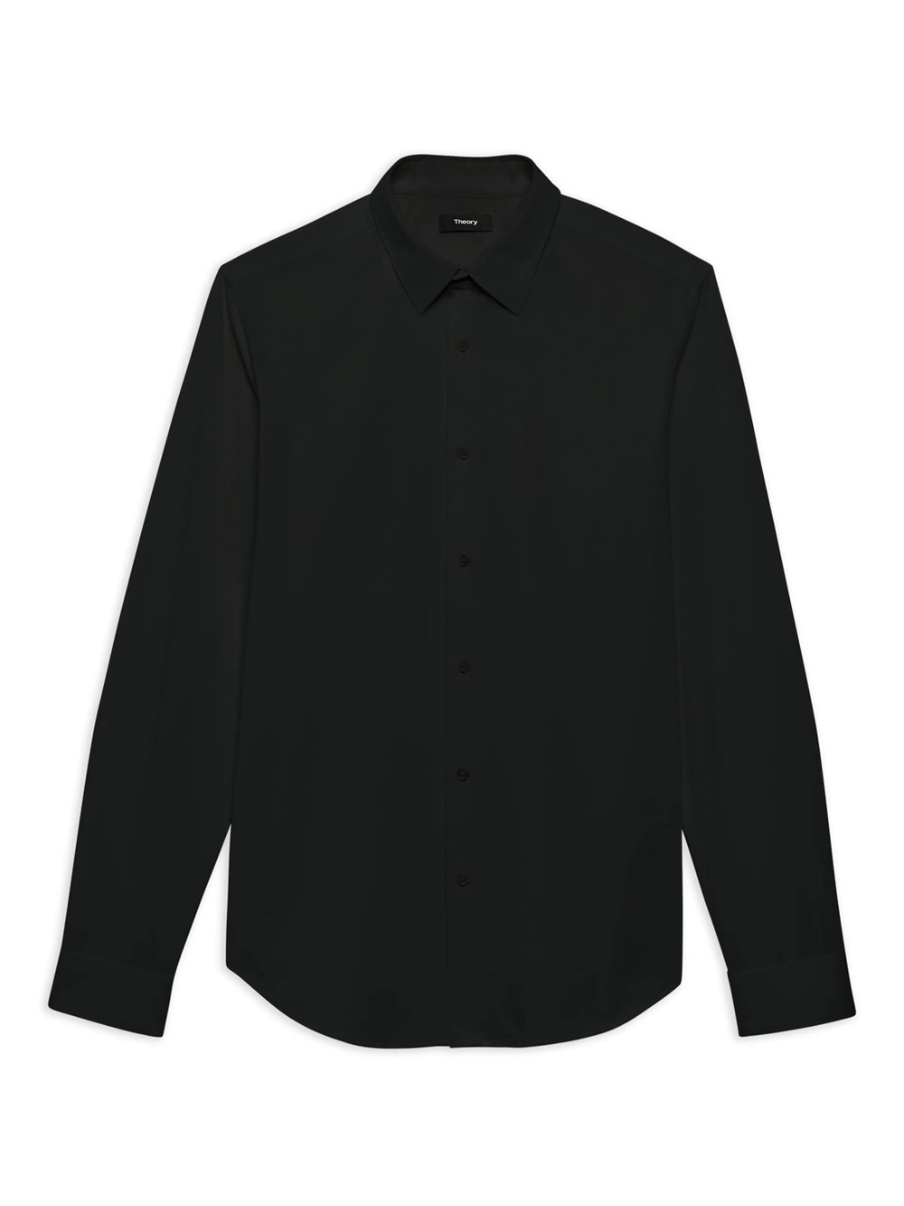 Theory Men's Black Long-Sleeve Dress Shirt